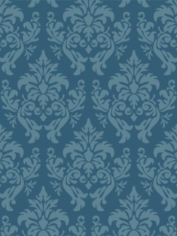 Papel de Parede Adesivo Arabesco Azul