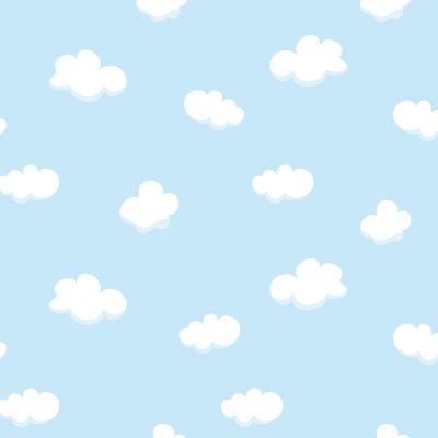 Papel de Parede Adesivo Baby Nuvem