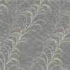 Papel de Parede Adesivo Floral Cinza