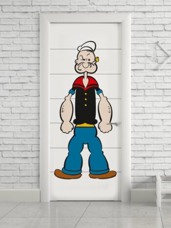 Adesivo de Porta Desenho Popeye