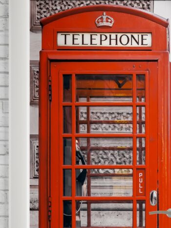 Adesivo de Porta London Telephone