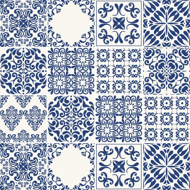 KIT de Adesivo Azulejo Portugues