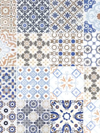 Papel de Parede Adesivo Azulejo Antique