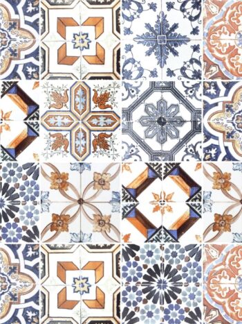 Papel de Parede Adesivo Azulejo Classico Claro