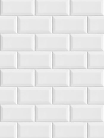 Papel de Parede Adesivo Azulejo Metrô de Paris Branco