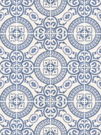 Papel de Parede Adesivo Azulejo Português