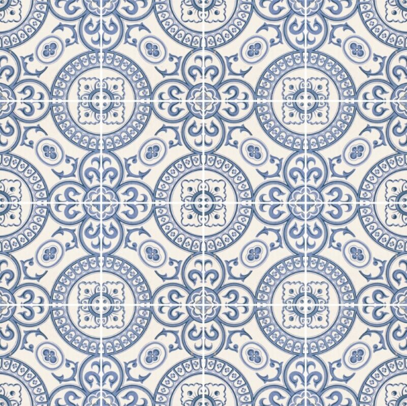 Papel de Parede Adesivo Azulejo Português