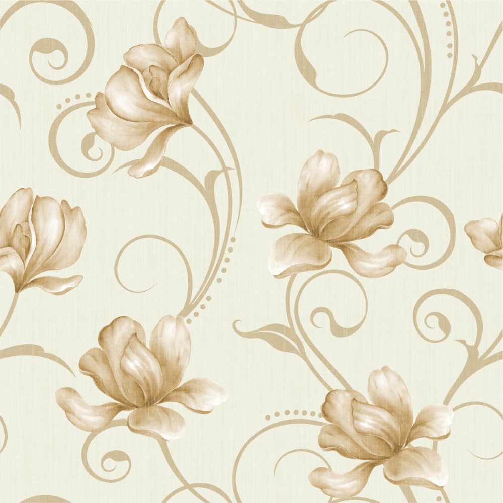 Papel de Parede Adesivo Floral Dourado StickDecor Aparador Rommanel Valor ~ Papel de Parede Adesivo Floral Dourado StickDecor