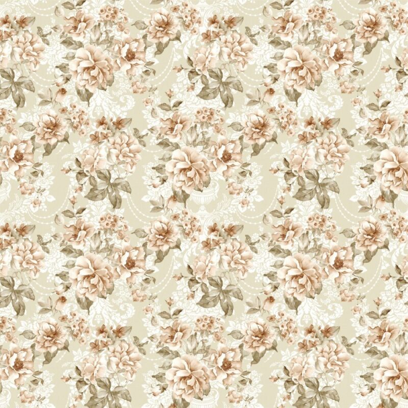 Papel de Parede Adesivo Floral Vintage