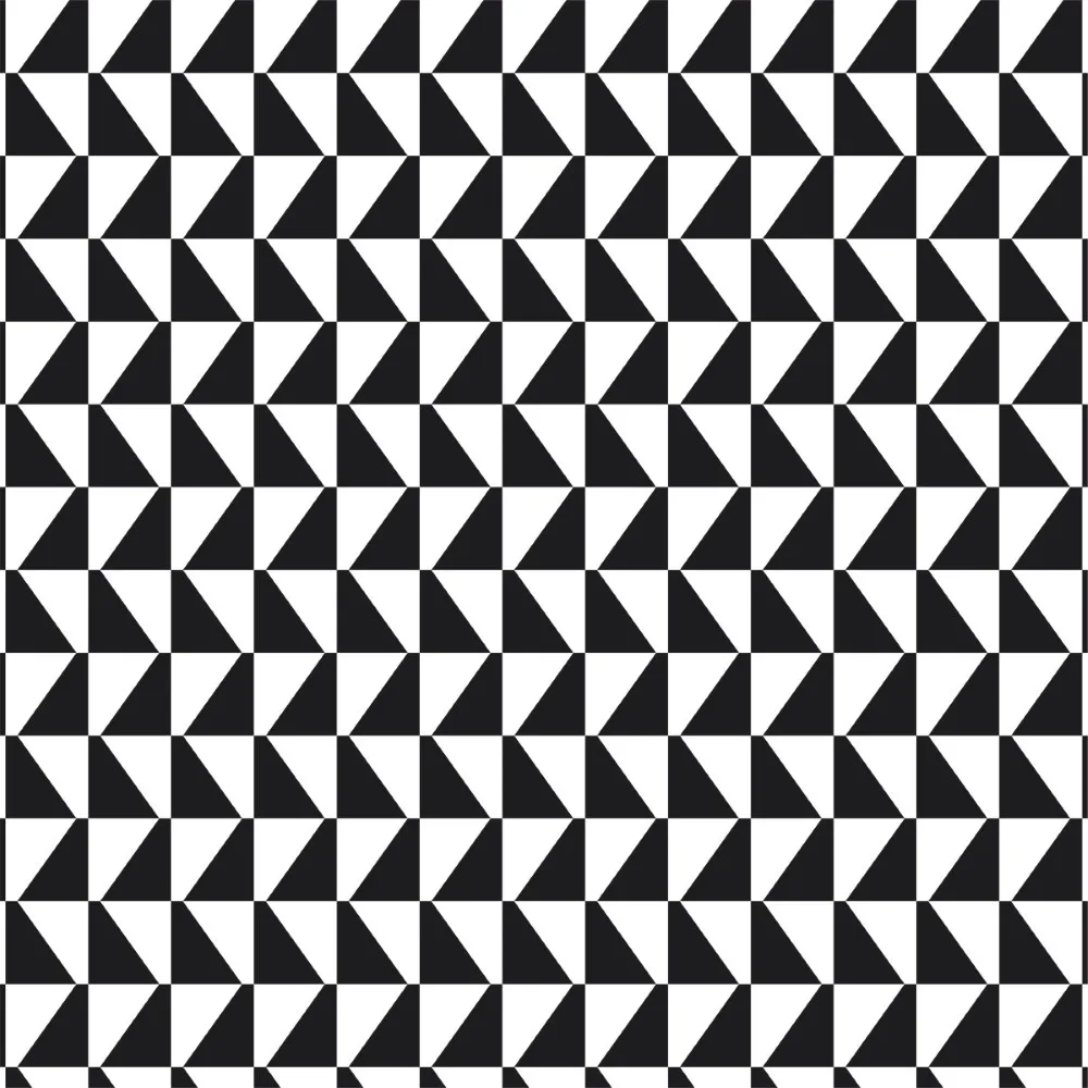 Papel de Parede Adesivo Geométrico Mosaico Preto e Branco