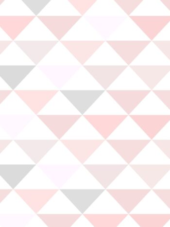 Papel de Parede Adesivo Geométrico Triangulos Rosa e Cinza