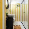Papel de Parede Listrado Amarelo