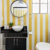 Papel de Parede Listrado Amarelo