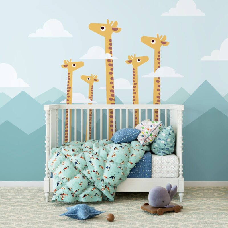 Painel Fotográfico Infantil Girafas