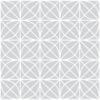 Papel de Parede Adesivo Geométrico Treliça Cinza