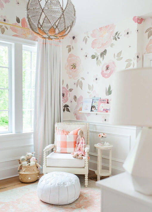 Painel Fotográfico Floral Watercolor
