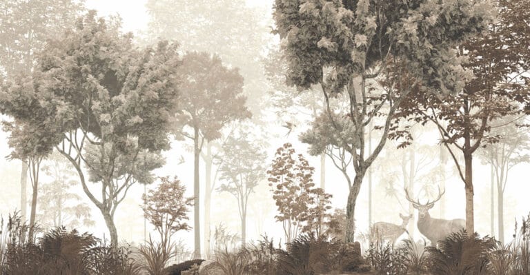 Painel Fotográfico Floresta de Outono - Imagem 5