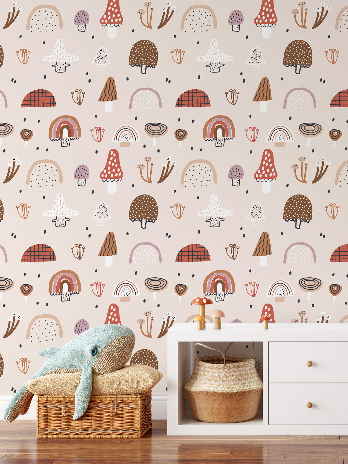 Papel de Parede Cogumelo - STICKDECOR