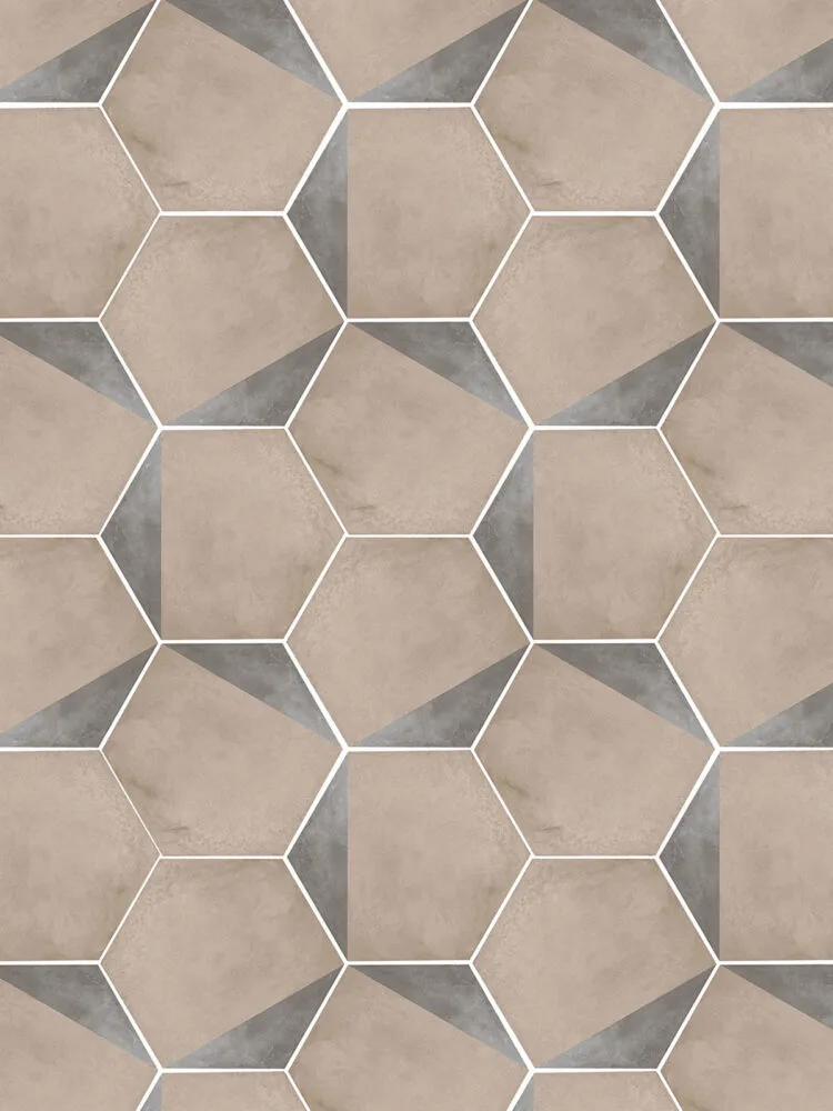 Adesivo de Piso Hexagona