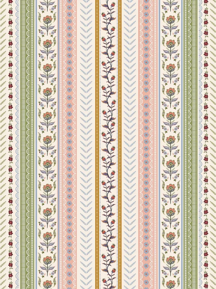 Papel de Parede Strawberry Flower