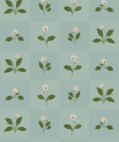 Papel de Parede Square Flower