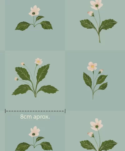 Papel de Parede Square Flower