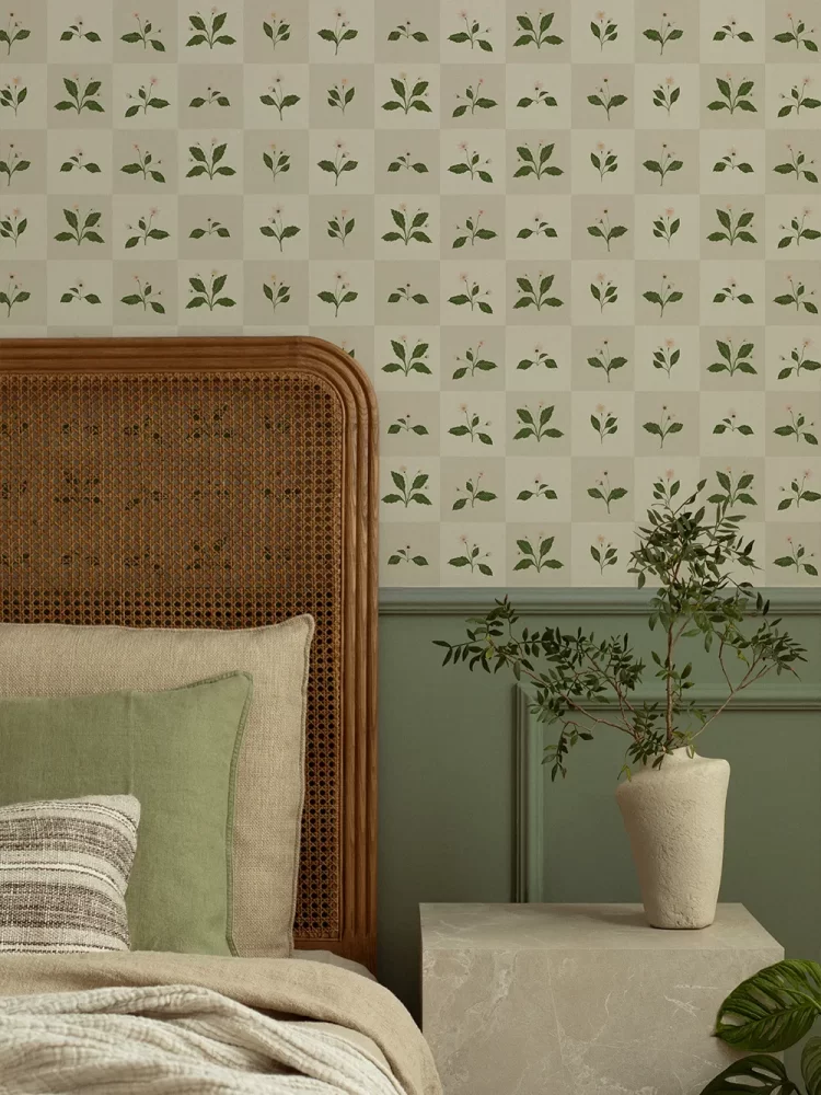 Papel de Parede Square Flower