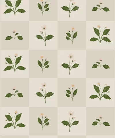 Papel de Parede Square Flower