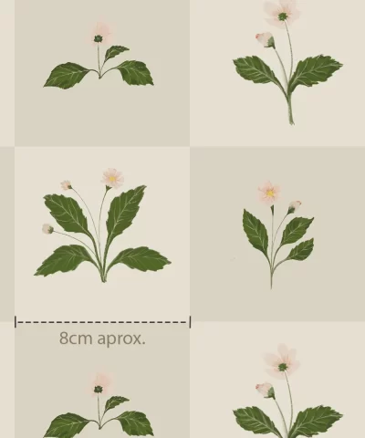 Papel de Parede Square Flower
