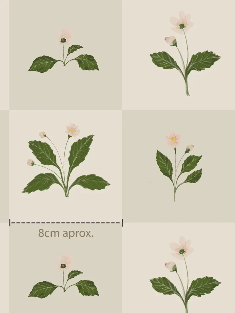 Papel de Parede Square Flower
