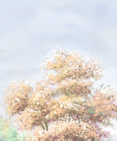 Painel Fotográfico Cherry Blossom Serenity