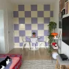 Papel de Parede Quadriculado Casa que Inspira