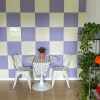 Papel de Parede Quadriculado Casa que Inspira