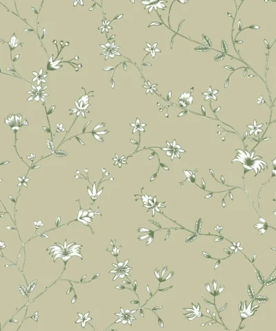 Papel de Parede Folk Sage Garden