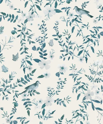 Papel de Parede Bluejay Blue