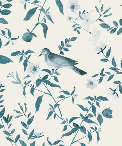 Papel de Parede Bluejay Blue