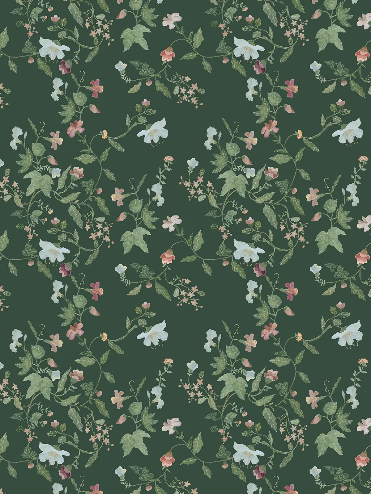 Papel de Parede Florário Green