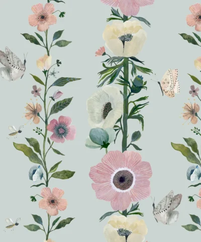 Papel de Parede Flower Column