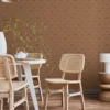 Papel de Parede Flower Rain Sienna