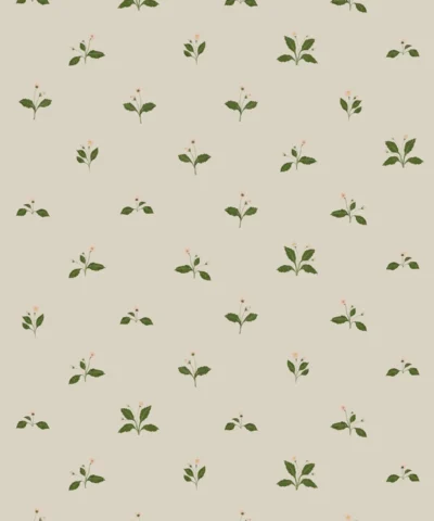 Papel de Parede Flower Rain Off White