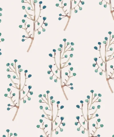 Papel de Parede Petite Branch Blue