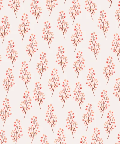Papel de Parede Petite Branch Coral