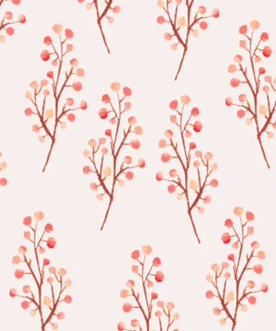 Papel de Parede Petite Branch Coral