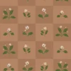 Papel de Parede Square Flower Sienna