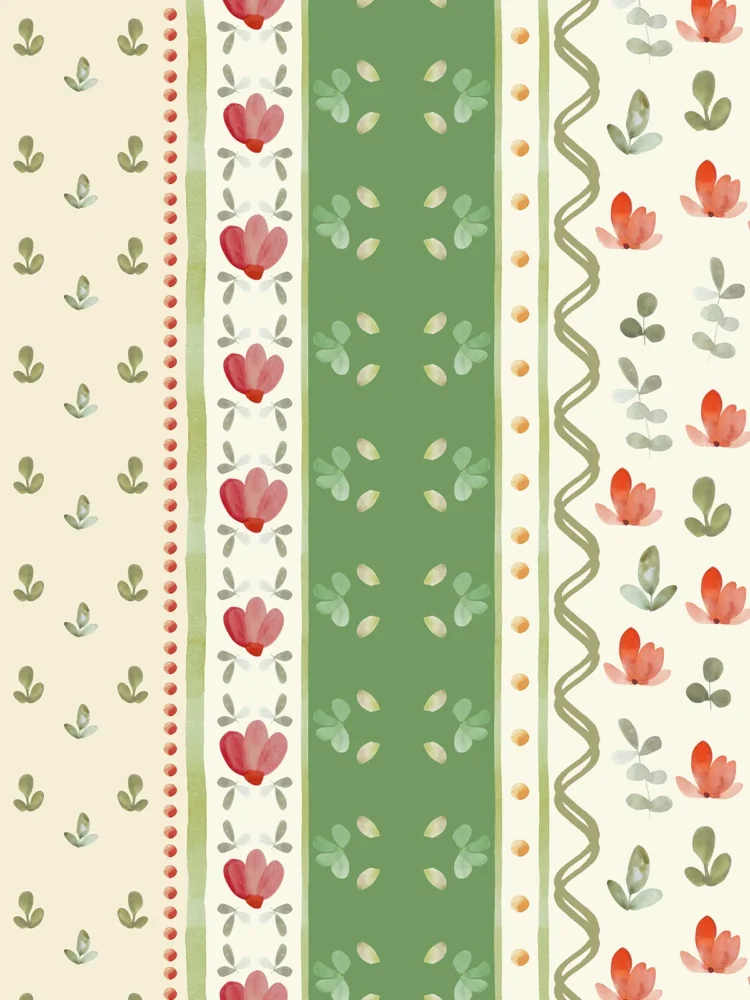 Papel de Parede Tulipe Jardin