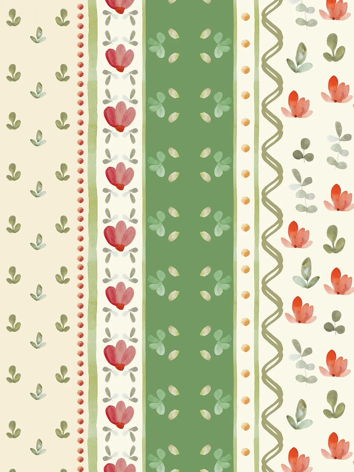 Papel de Parede Tulipe Jardin