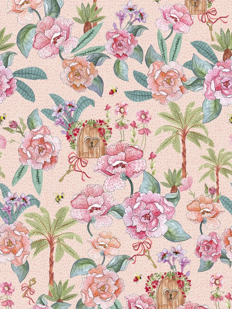 Papel de Parede Fantasia Botânica