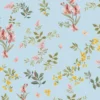 Papel de Parede Herbário Azul
