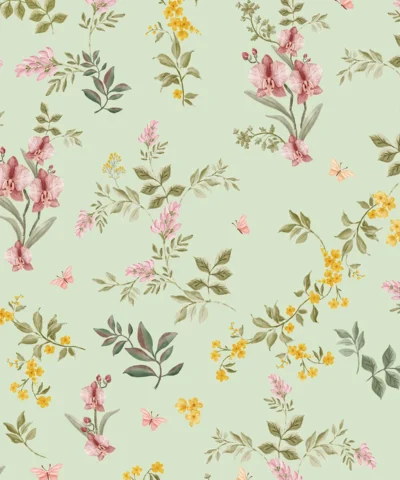 Papel de Parede Herbário Verde
