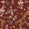 Papel de Parede Herbário Vermelho
